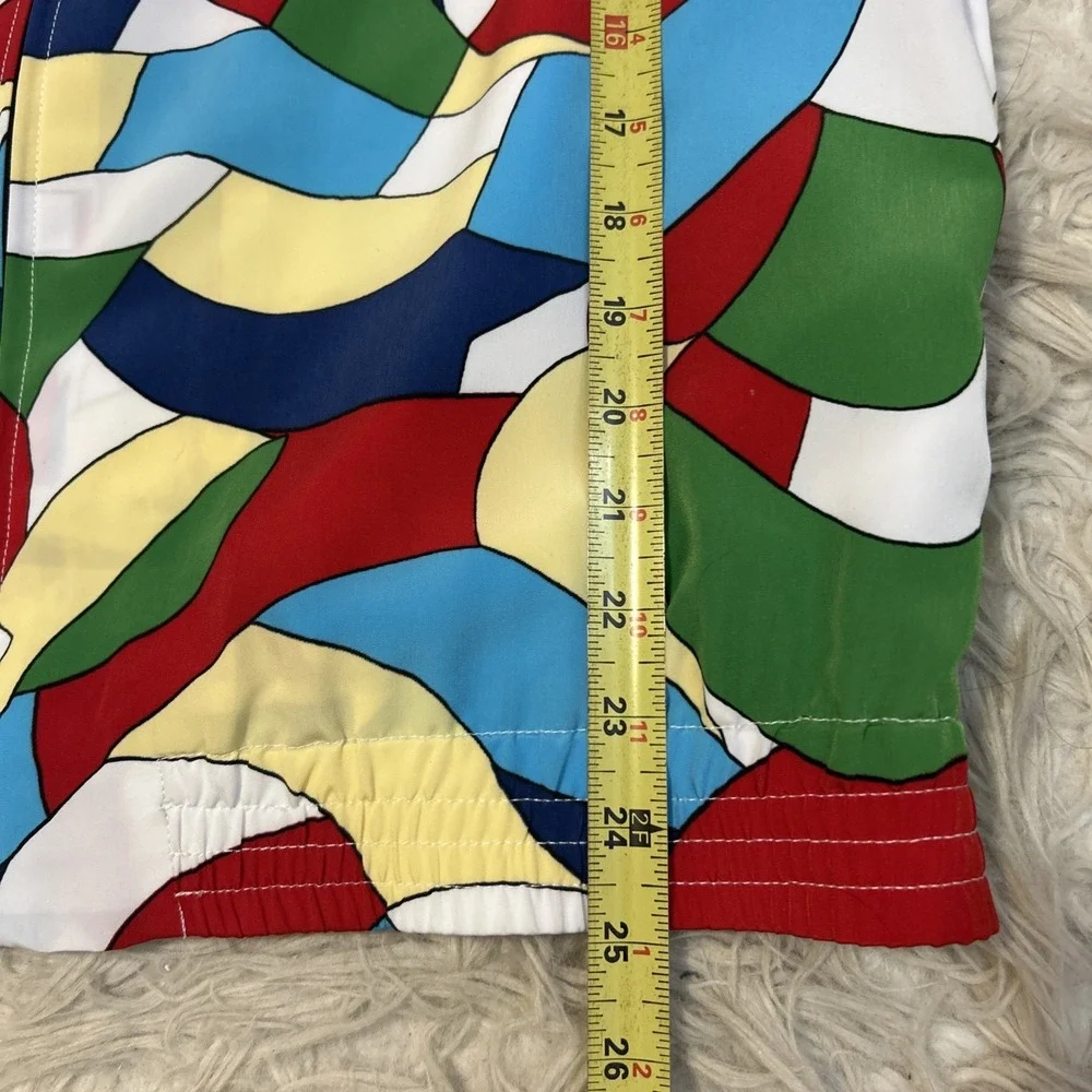 Colorful 90's Bold‎ Zip Up Lightweight Jacket Bomber Hip Hop Medium